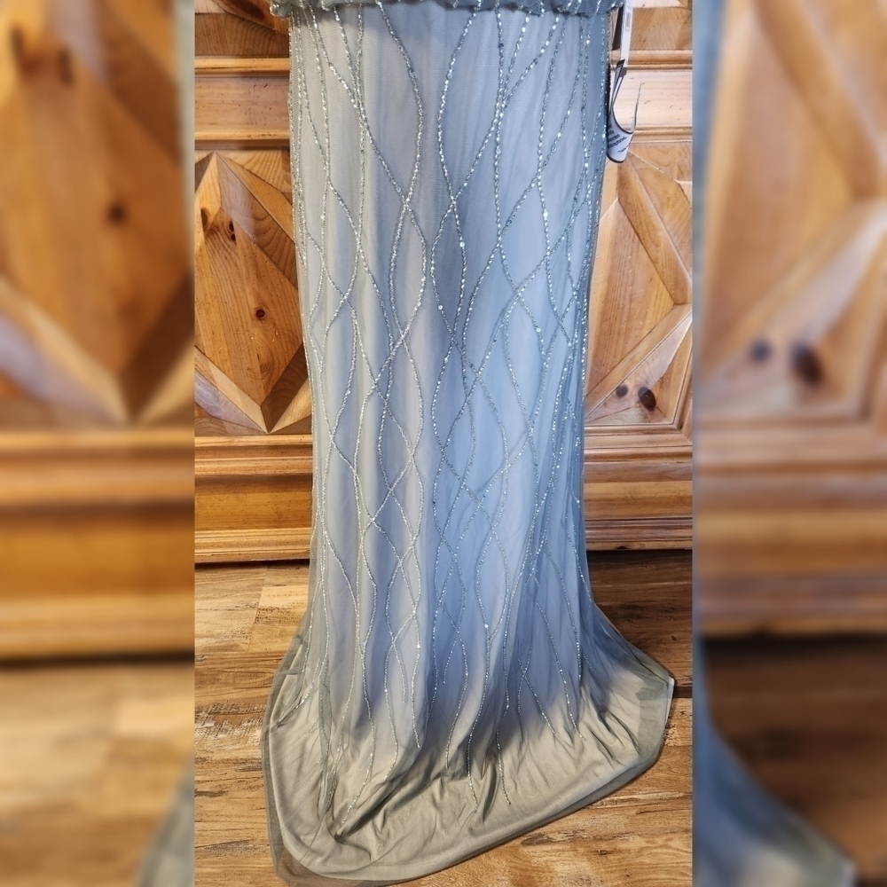 Adrianna Papell Evening Dress Sz 14 - Picture 3 of 11